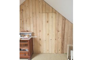 Réalisation de porte intérieure en bois sur mesure